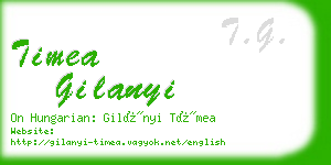 timea gilanyi business card